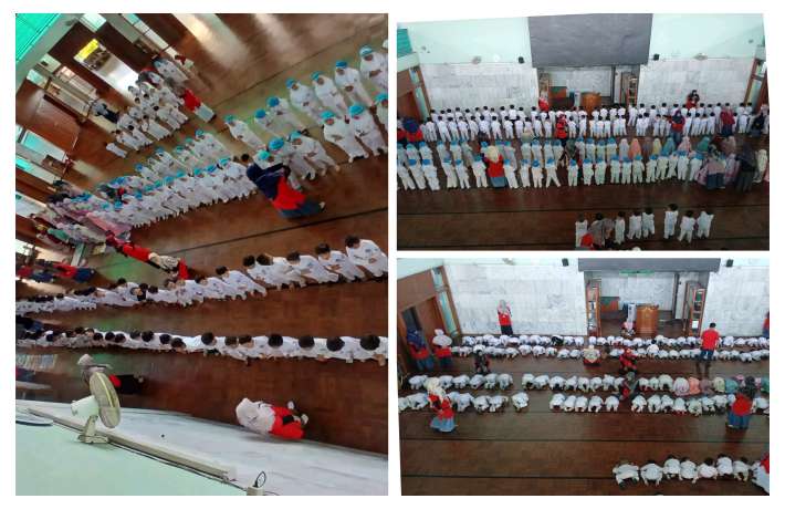 MEMBANGUN KARAKTER MUSLIM SEJAK DINI, ANAK DIDIK BELAJAR SHOLAT DHUHA DI MASJID AL ISLAH