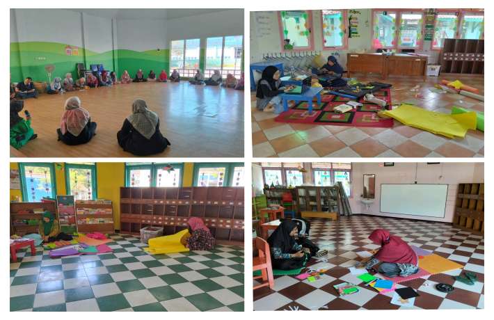 PERSIAPAN OENATAAN RUANG KELAS MENYAMBUT MPLS TK ISLAM AL IRSYAD 01 CILACAP 