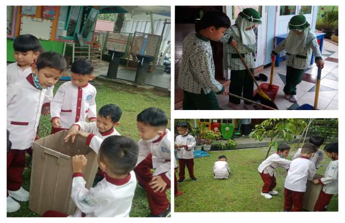 Kerja Bakti di Lingkungan TK Al Irsyad 01 Cilacap