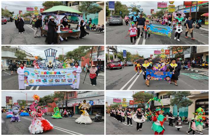 TK ISLAM AL IRSYAD 01 CILACAP RAIH JUARA 1 LOMBA KARNAVAL DALAM RANGKA GEBYAR PAUD KABUPATEN CILACAP