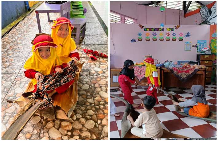 FESTIVAL PERMAINAN TRADISIONAL DENGAN PELEPAH DAUN JAMBE
