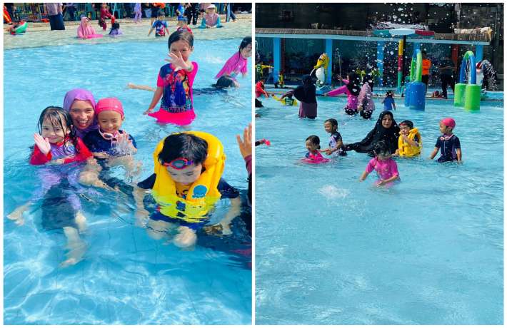 BERMAIN SAMBIL BELAJAR, KEGIATAN BERENANG DI KOLAM RENANG TIRTA