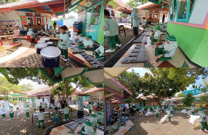 Drumband TK Islam Al Irsyad Cilacap Hadir dengan Tim Colorguard, Tampilkan Performa Memukau