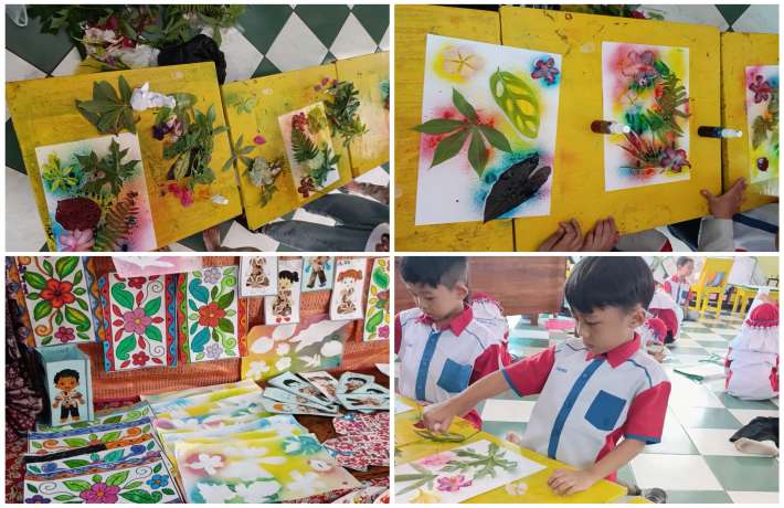 Spray Warna-warni, Motif Alami:  Berkreasi Meriahkan Hari Batik