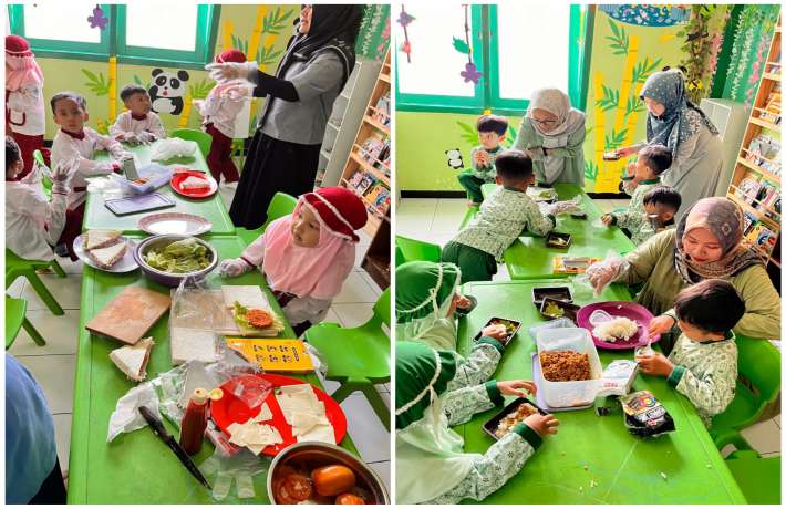 KESERUAN HAPPY COOKING WITH MOM KELOMPOK A