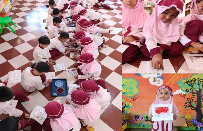 TUMBUHKAN CINTA TANAH AIR, MEMBUAT BENDERA DARI KAPAS